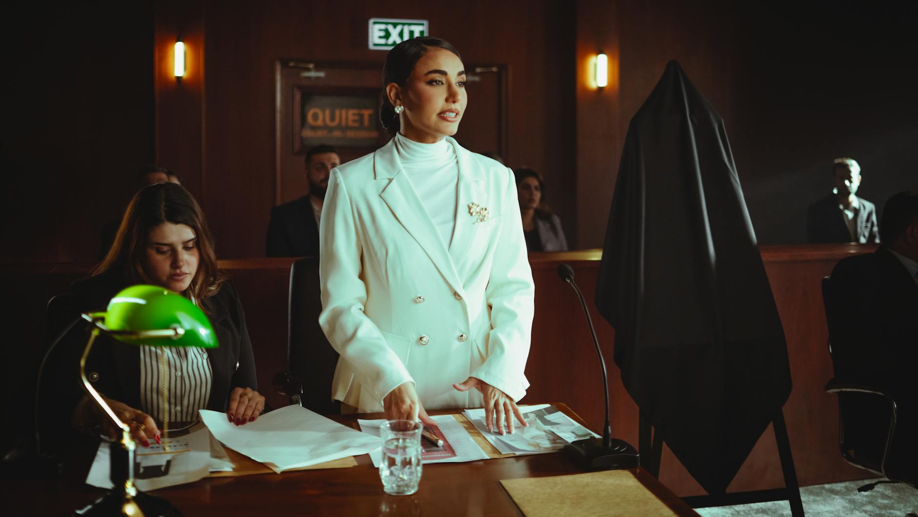 Advogado em audiência no tribunal de Salvador