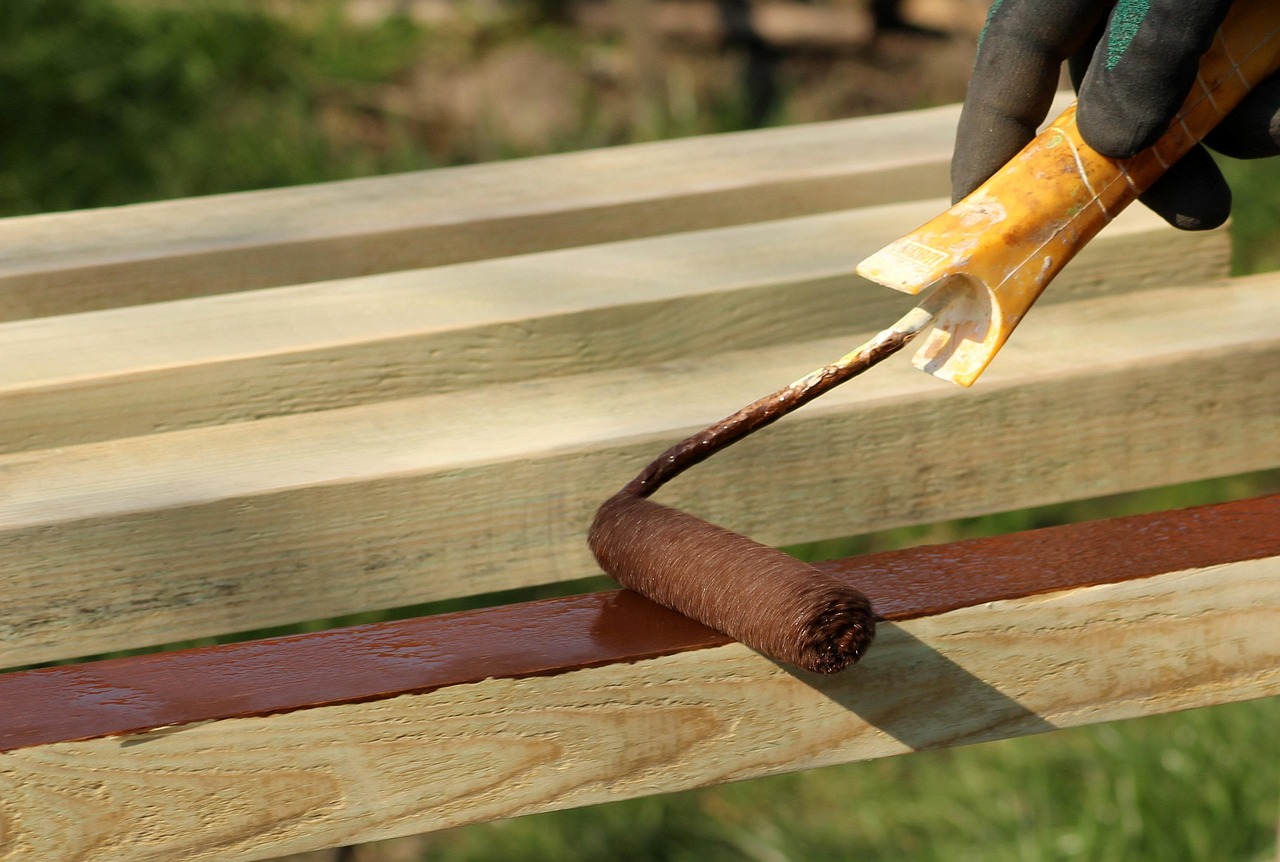 paint, wood, work, roller, repair, surface, tools