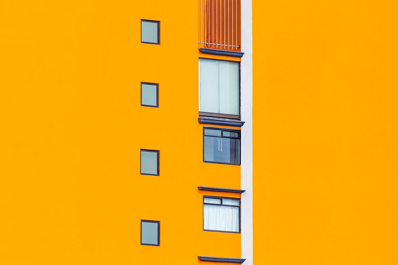 building, orange, architecture, floors, windows, glass windows, orange paint, orange building, facade, building, building, building, orange, orange, orange, orange, orange