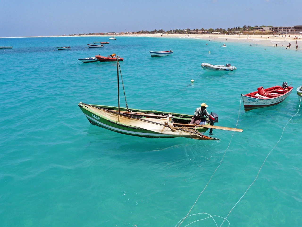 fisherman, sea, nature, atlantic, island, cape verde, cabo verde