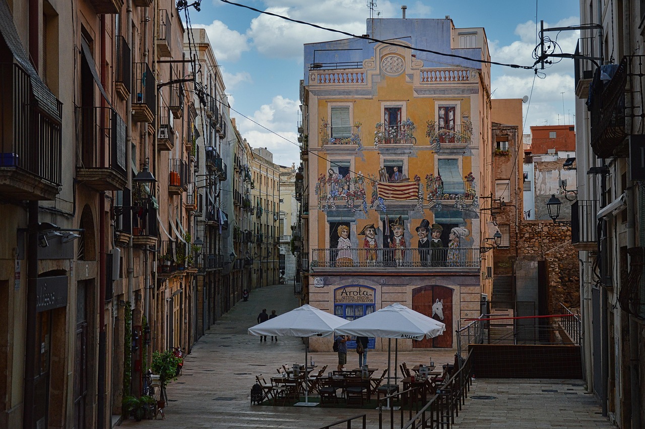 buildings, street, city, urban, architecture, houses, street art, painting, lane, spain, spain, spain, spain, spain, spain