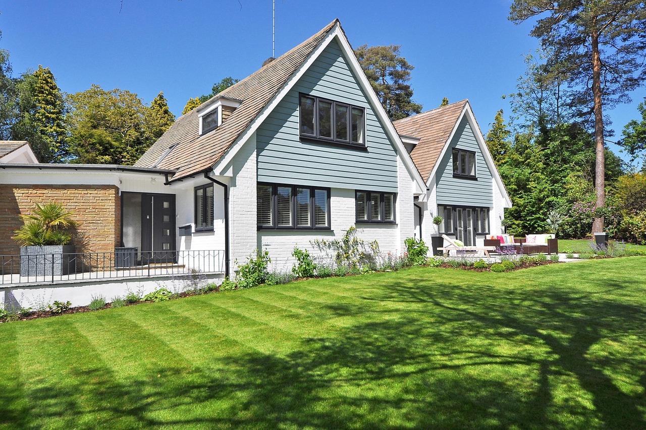 beautiful home, garden, new england style, landscaping, gardening, modern, sunny, home, modern house exterior, construction, luxury homes, nature, house exterior, expensive, residence, residential house, lawn, home exterior, private house