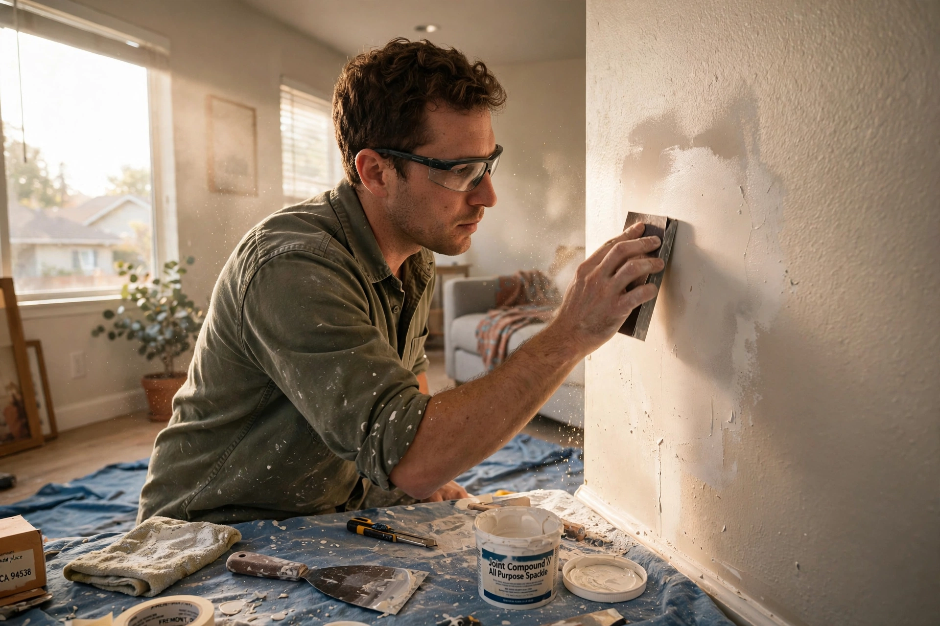 house painting drywall repair prep work glenmoor fremont