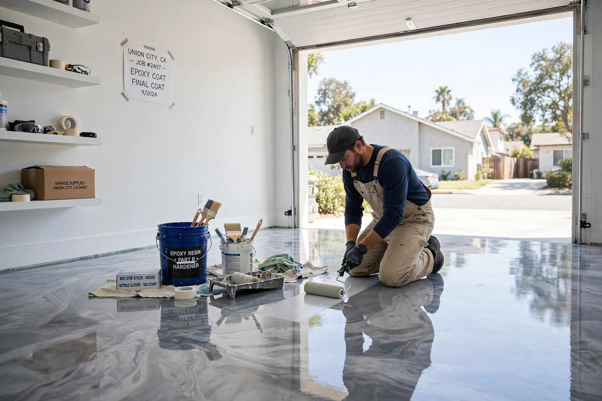 house painting epoxy garage floor coating contempo union