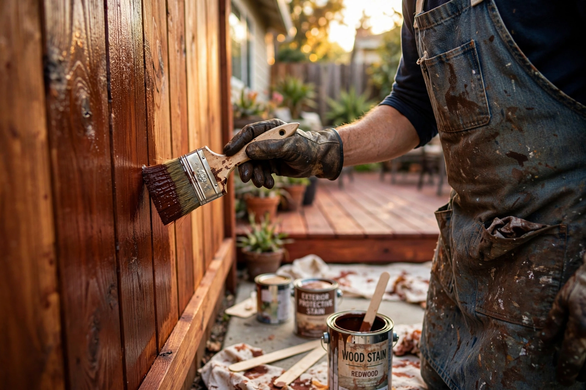 house painting deck fence staining fremont ca