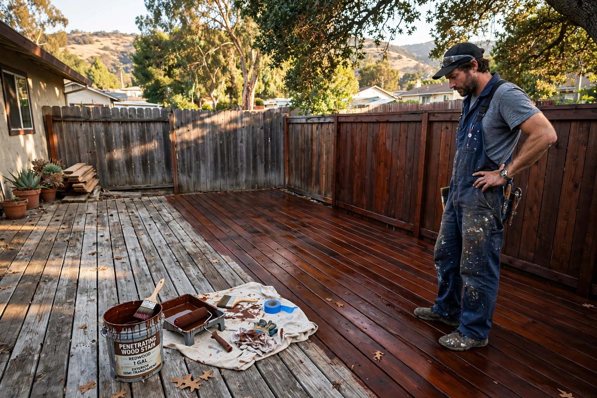 house painting deck fence staining livermore ca