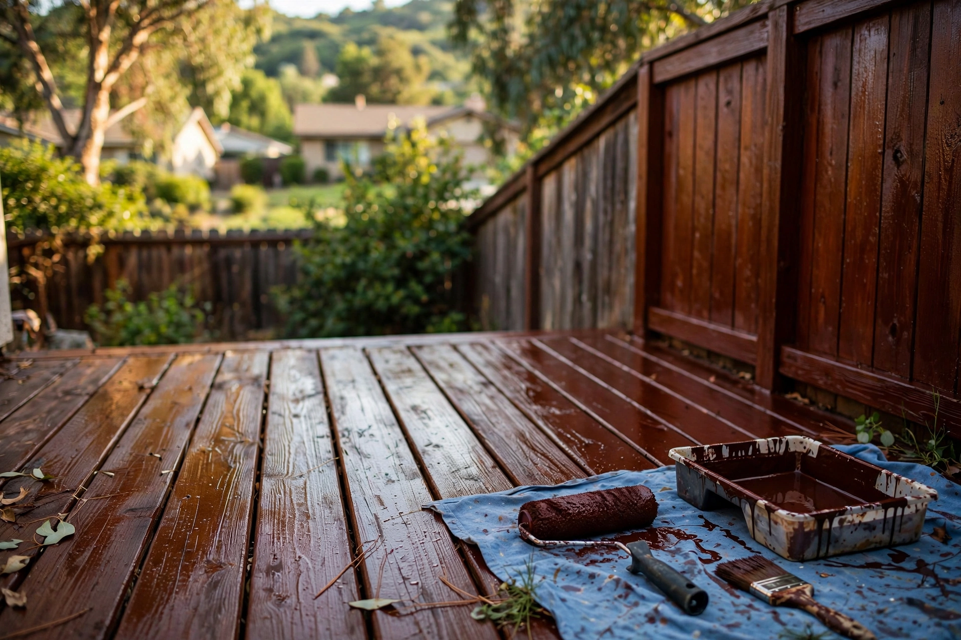 house painting deck fence staining martinez ca