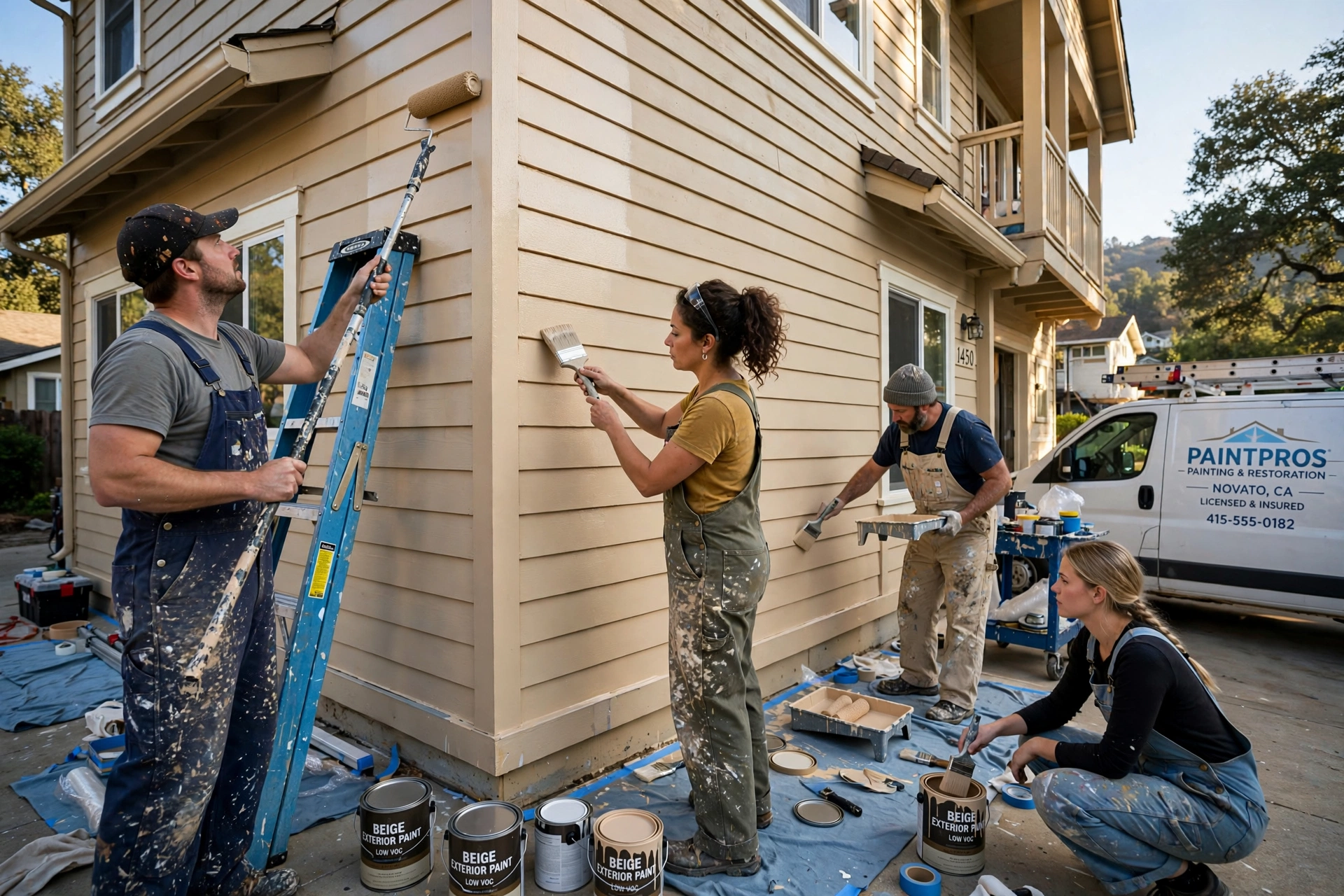 house painting multi family painters novato ca