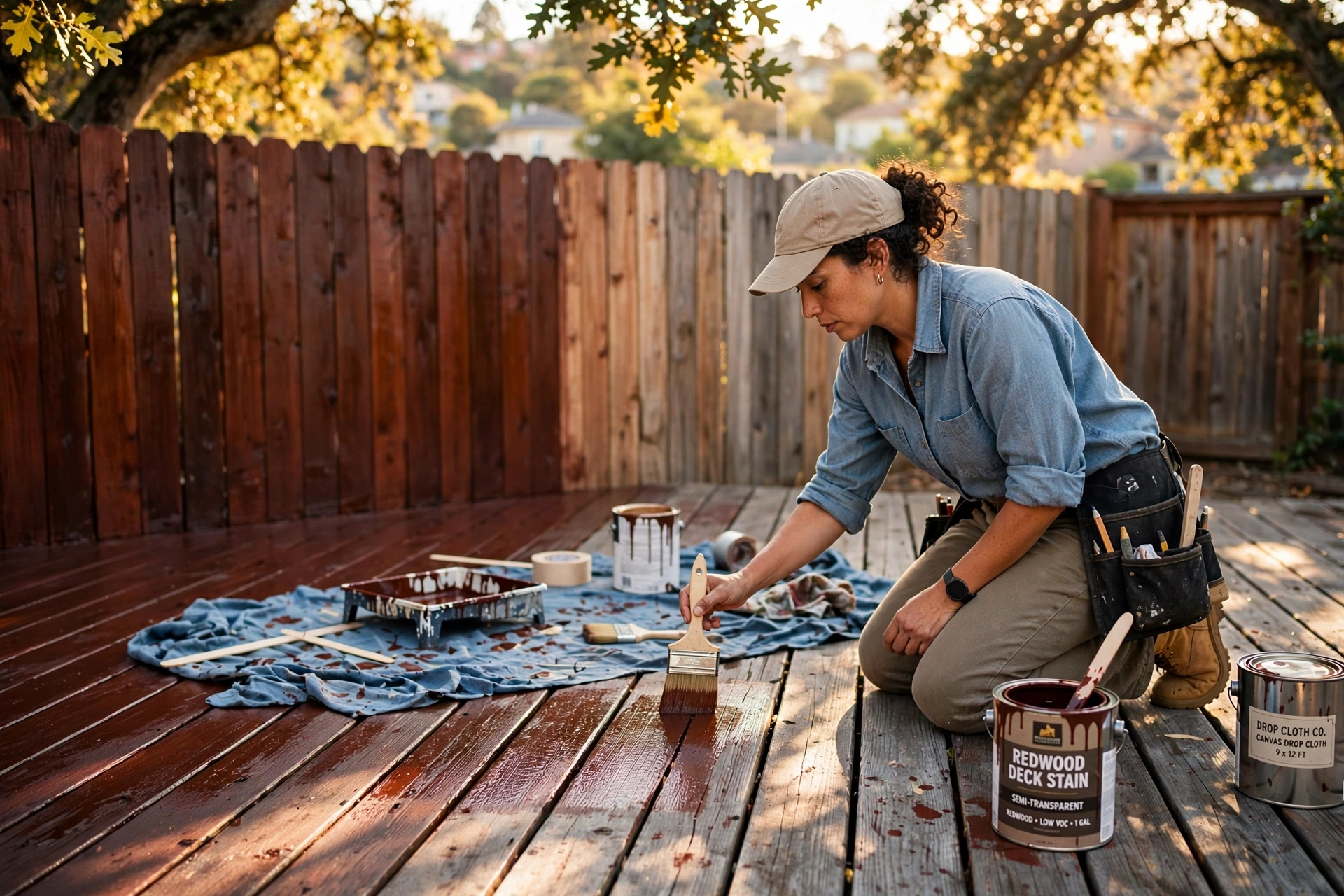 house painting deck fence staining oakland ca