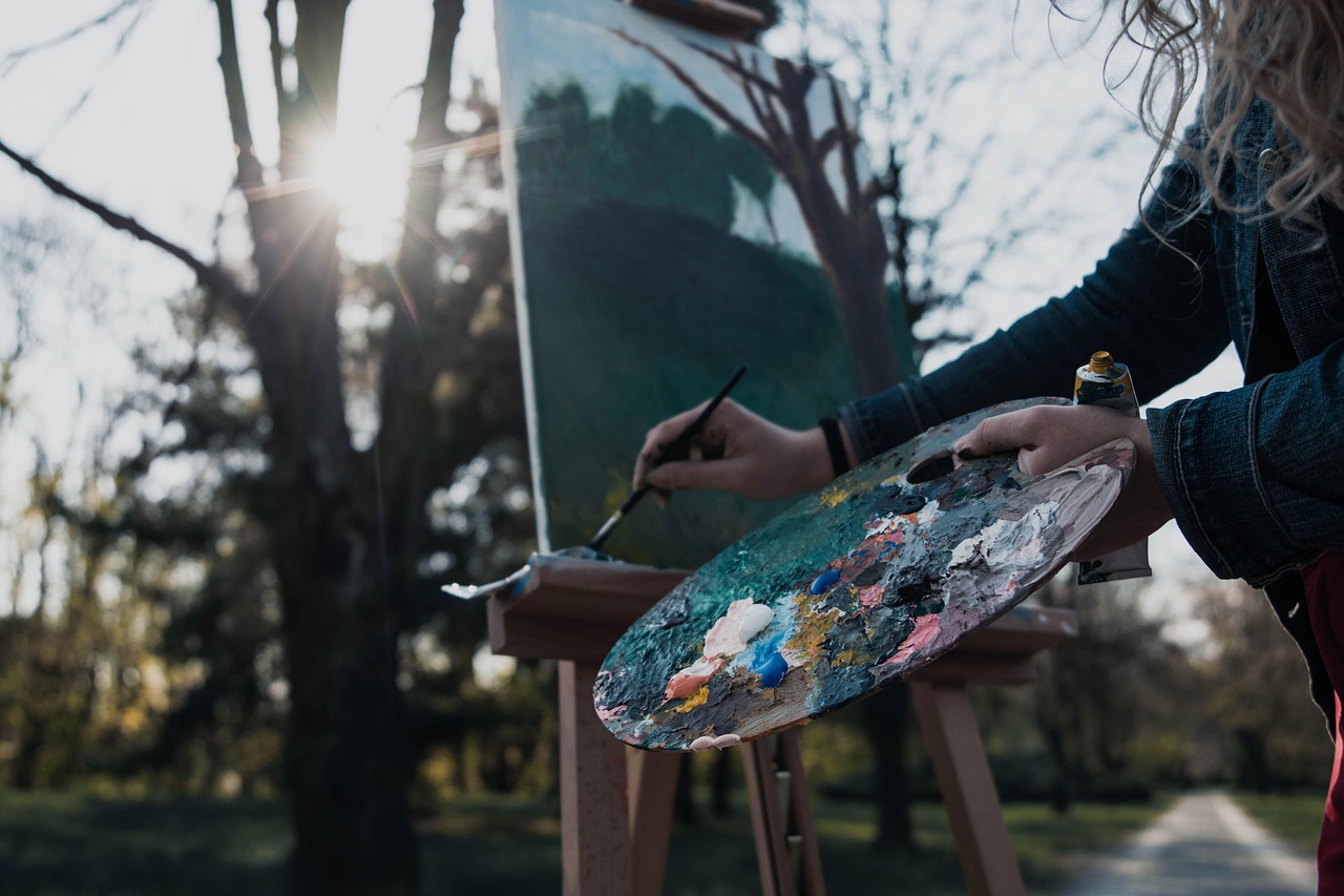 painting, girl, brush, art, colors, palette, creativity, painting, painting, painting, painting, painting, art, creativity, creativity, creativity