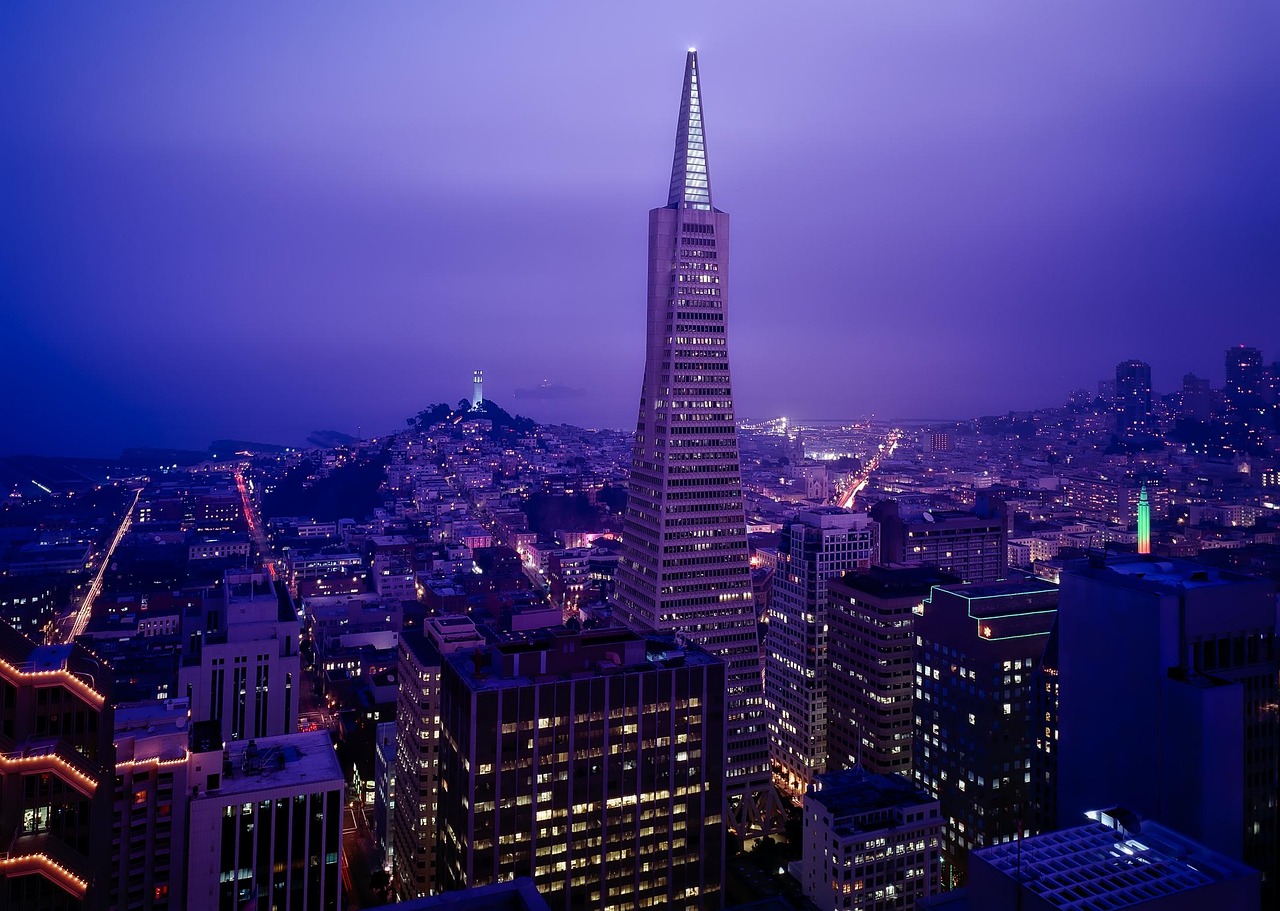 transamerica pyramid, skyline, city, cityscape, skyscraper, buildings, urban, urban landscape, metro, metropolitan, city lights, illuminated, san francisco, california, downtown, landmark, architecture, san francisco, san francisco, san francisco, san francisco, san francisco, california, california