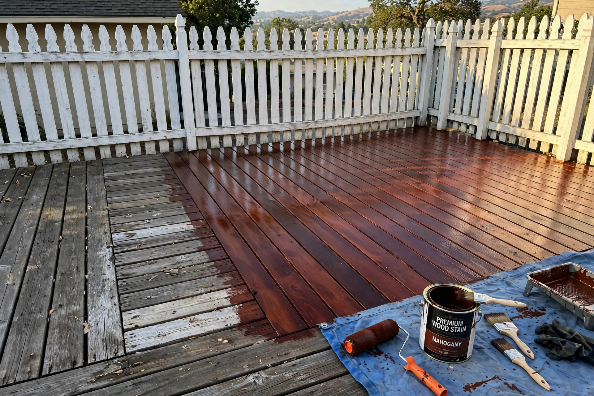 house painting deck fence staining san ramon ca