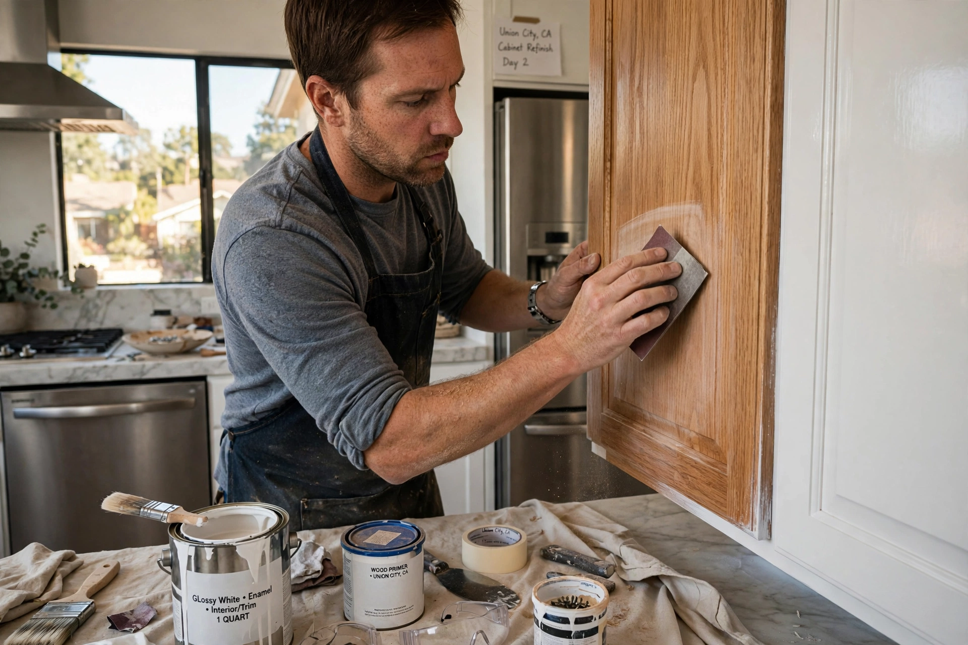 house painting cabinet refinishing union city ca