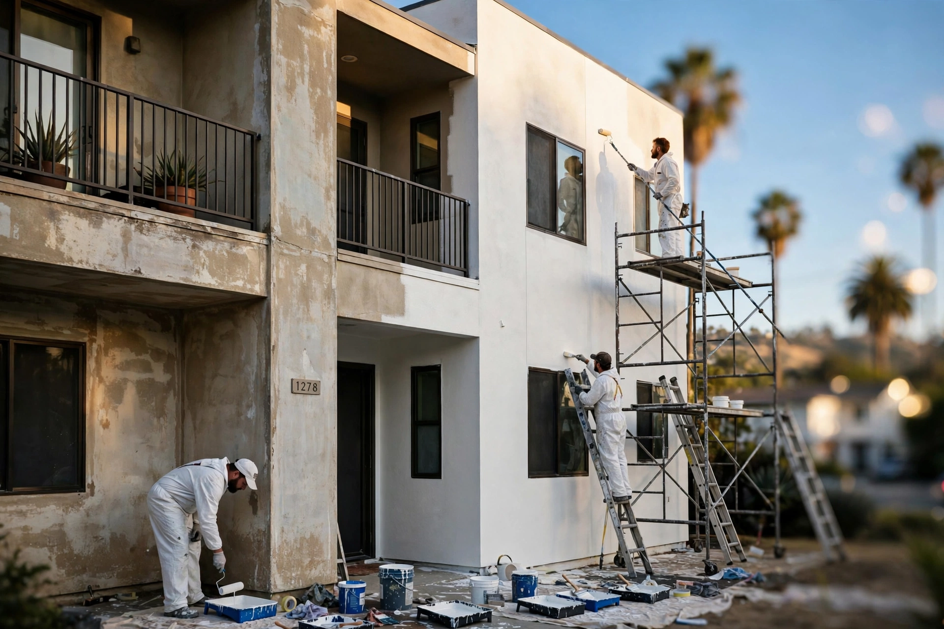 Professional multi-family painting project in Gilroy California