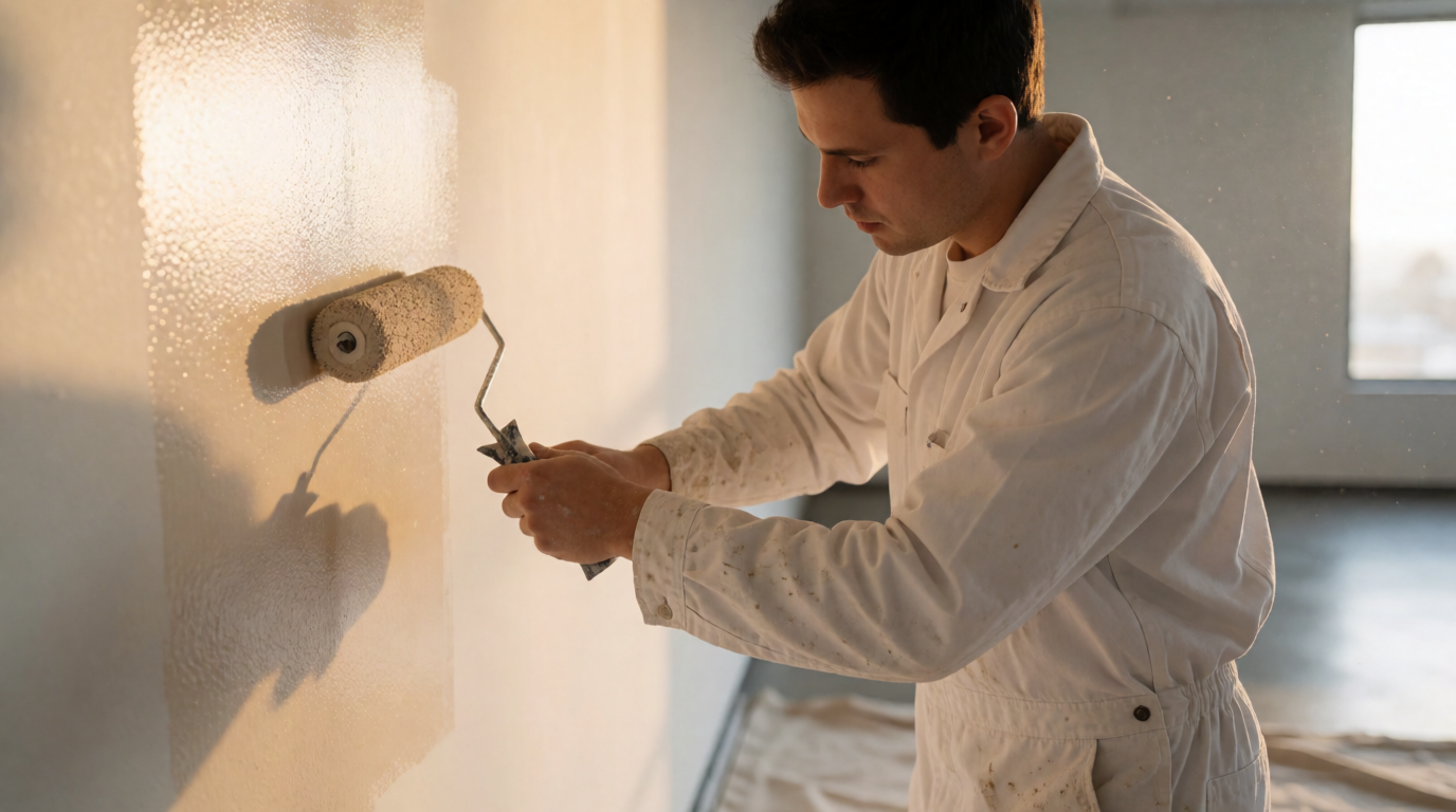 Professional painters applying paint to an office building interior in Sundale Fremont CA